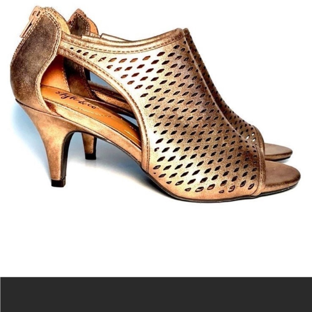 New Bronze Heeled Sandals
